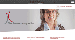 Desktop Screenshot of die-personalexpertin.de